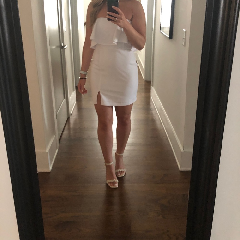 Bebe strapless mini dress